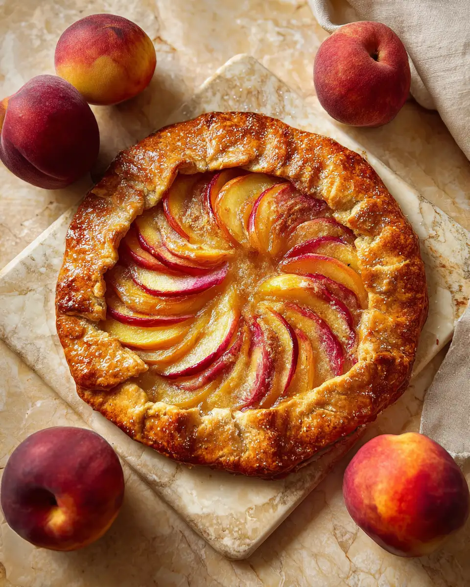 Sweet Symphony: Discover the Delight of Peach Vanilla Bean Galette 6 Final dish - Sweet Symphony: Discover the Delight of Peach Vanilla Bean Galette