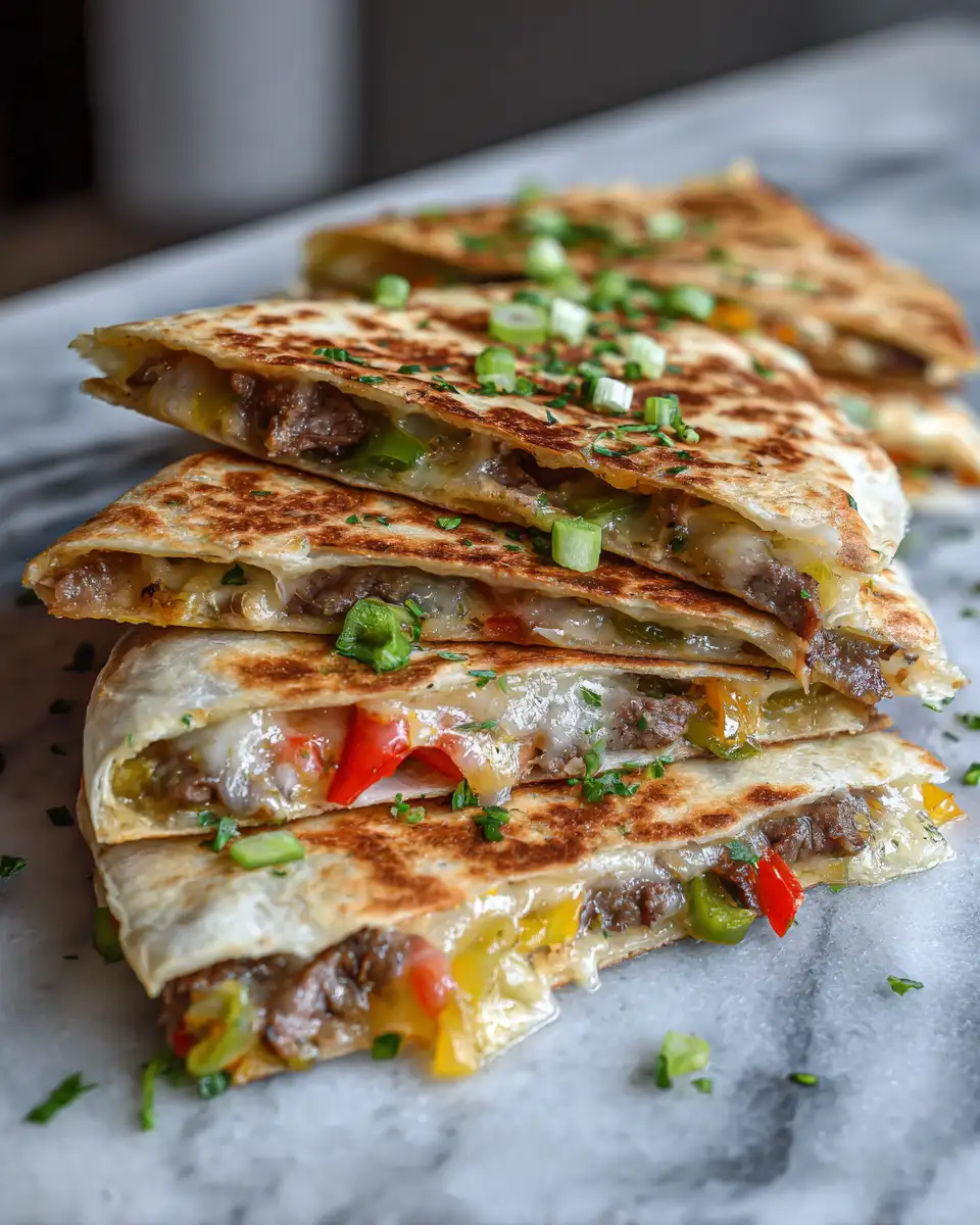 Final dish - Philly Cheesesteak Quesadillas: A Fusion Fiesta for Your Taste Buds