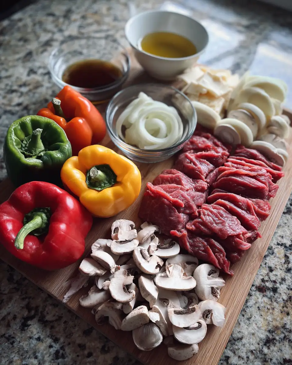 Ingredients for Philly Cheesesteak Stuffed Peppers: A Delicious Twist on a Classic Favorite