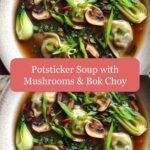 Cozy Up with Potsticker Soup: A Savory Blend of Mushrooms & Bok Choy