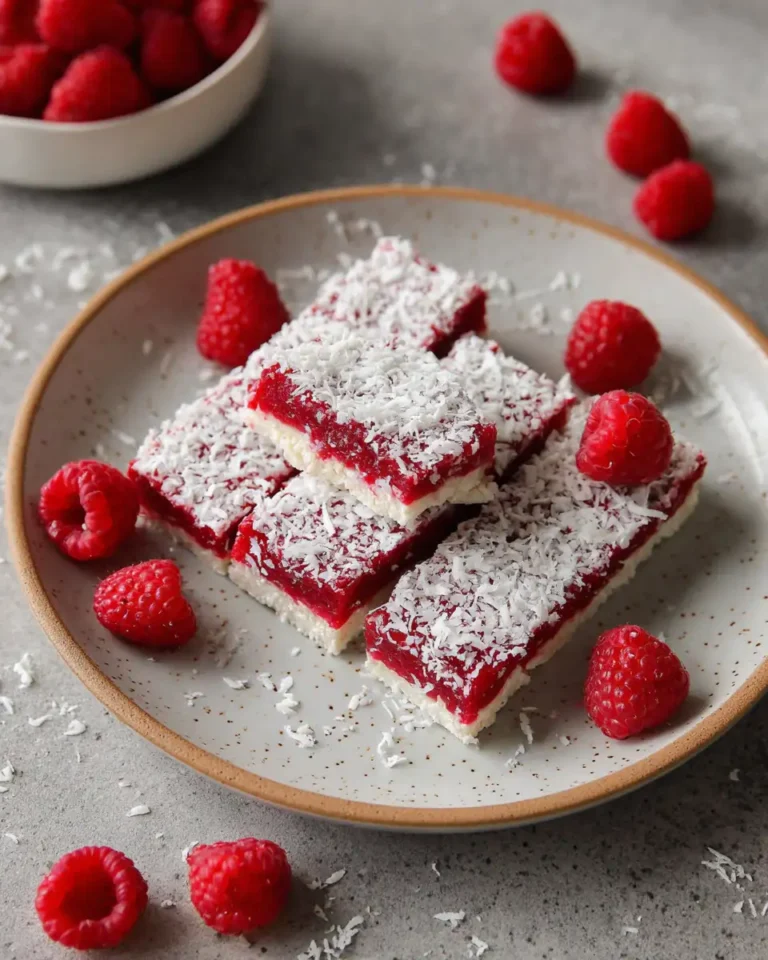 Indulge in Bliss with Irresistible Raspberry Coconut Bars - Featured Image