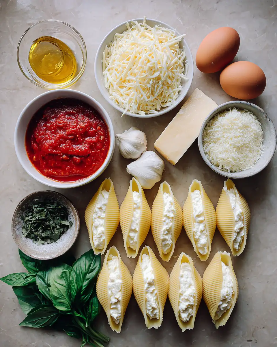Irresistible Ricotta Stuffed Shells: A Comfort Food Classic 4 Ingredients for Irresistible Ricotta Stuffed Shells: A Comfort Food Classic