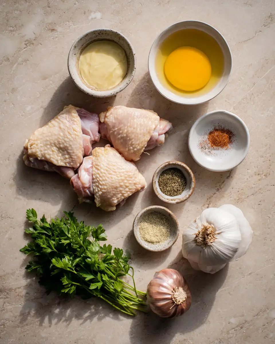 Ingredients for Cozy Autumn Delight: Roasted Butternut Squash Stuffed with Savory Chicken
