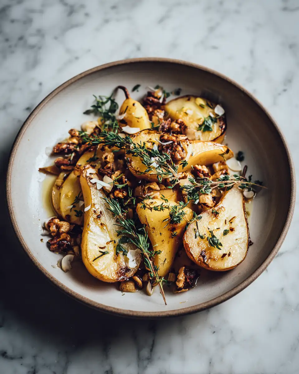 Final dish - Irresistibly Sweet and Savory: Your Ultimate Roasted Pears Recipe Guide