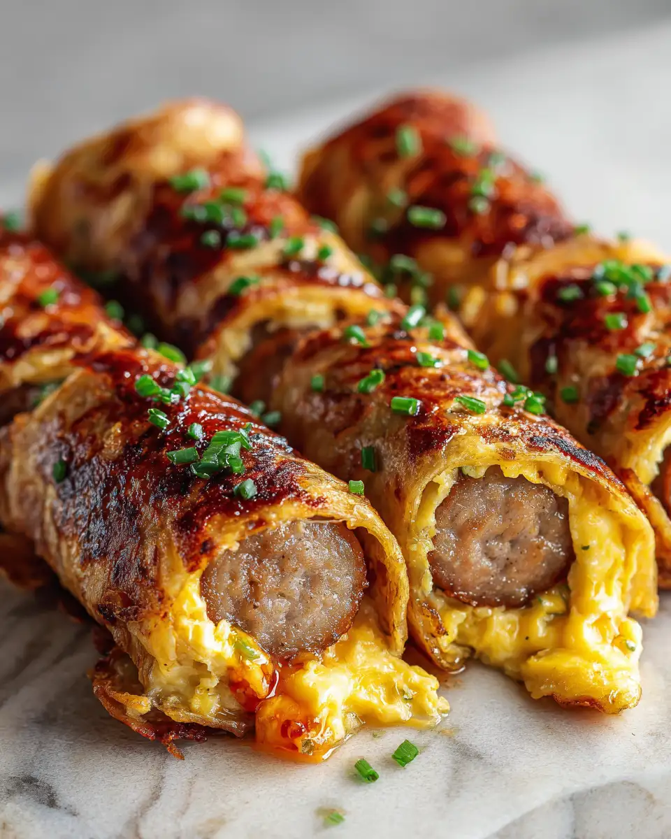 Final dish - Sizzling Sausage Egg Cheese Roll Ups: A Breakfast Game-Changer