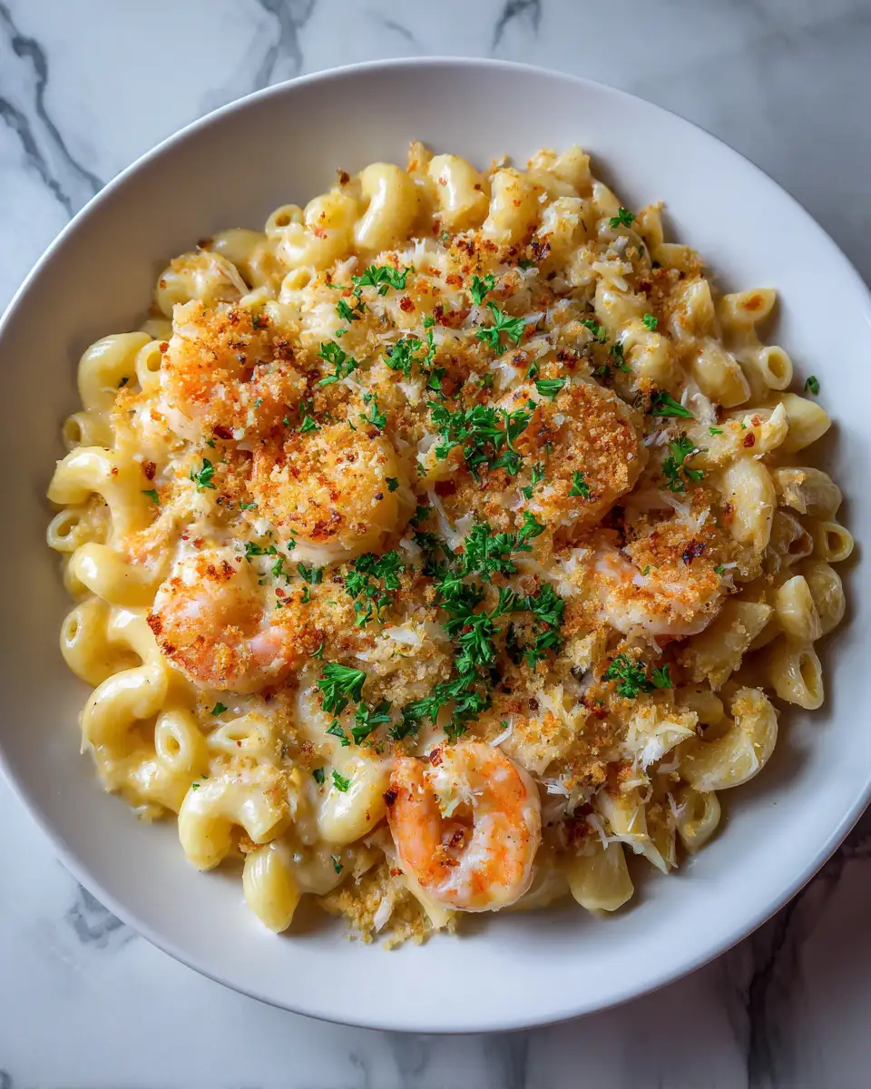 Ingredients for Dive into Decadence with the Ultimate Seafood Mac and Cheese