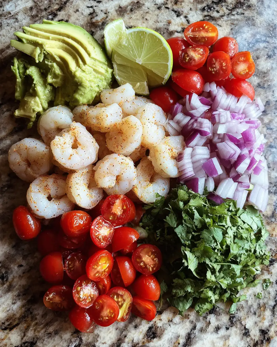 Ingredients for Savor the Flavor: Irresistible Shrimp and Avocado Salad Delight