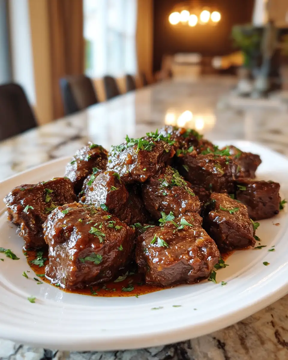 Final dish - Melt-in-Your-Mouth Magic: Slow Cooker BBQ Beef Tips Recipe