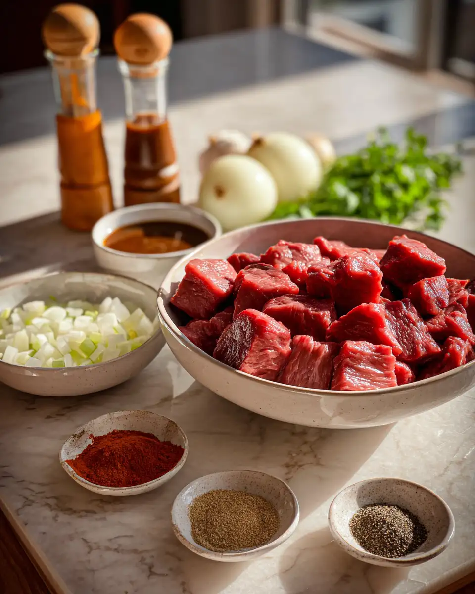Ingredients for Melt-in-Your-Mouth Magic: Slow Cooker BBQ Beef Tips Recipe