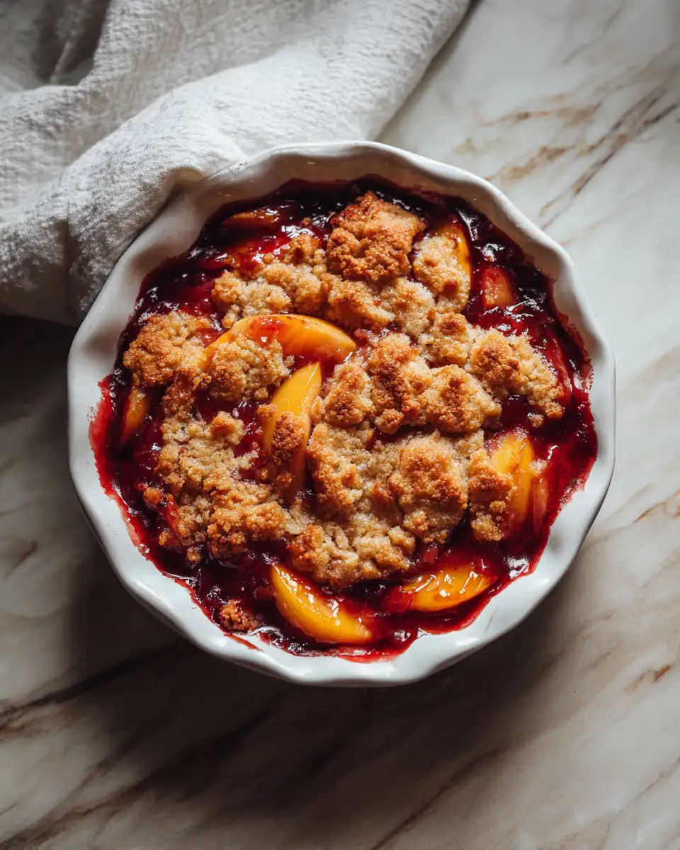 Final dish - Sweet Summer Bliss Southern Peach Cobbler Delight