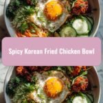 Savor the Heat with a Spicy Korean Fried Chicken Bowl Delight