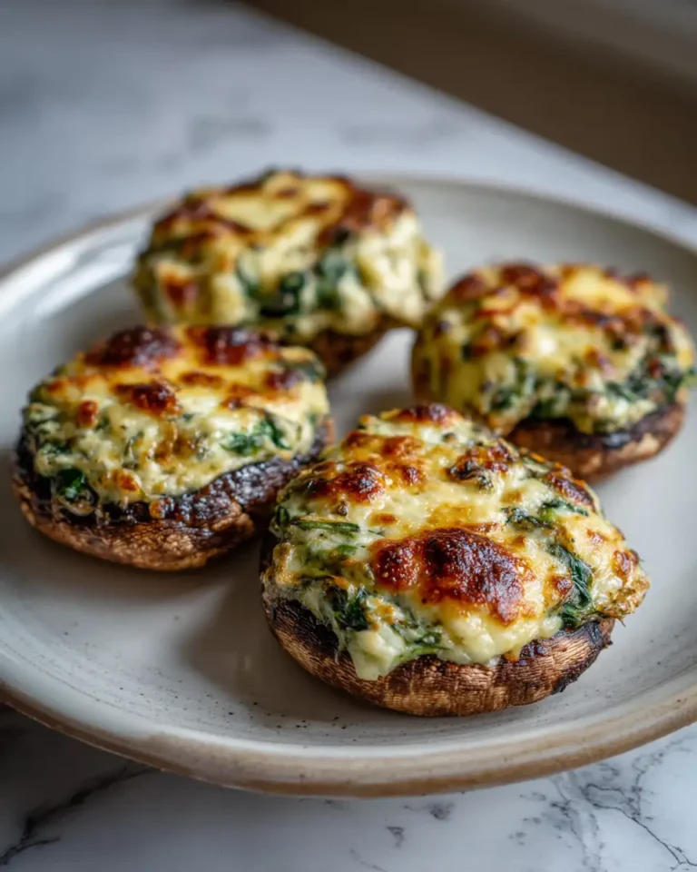 Savory Delights: Spinach and Cheese Stuffed Portobello Mushroom Magic - Featured Image