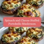 Savory Delights: Spinach and Cheese Stuffed Portobello Mushroom Magic