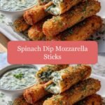 Crispy Delight: Spinach Dip Mozzarella Sticks That Will Wow Your Taste Buds