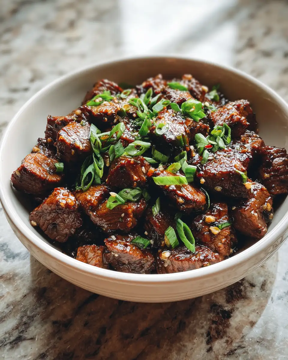 Final dish - Sizzle and Simplicity: Easy Garlic Butter Steak Bites Delight