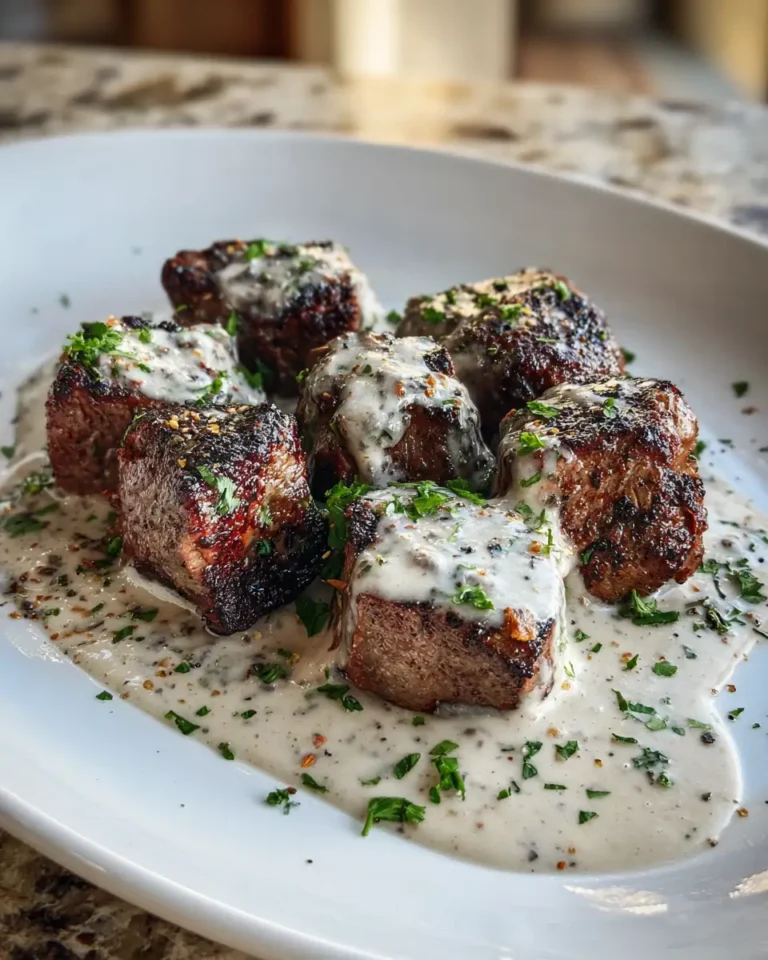 Sizzling Steak Bites with Irresistible Garlic Sauce Delight - Featured Image