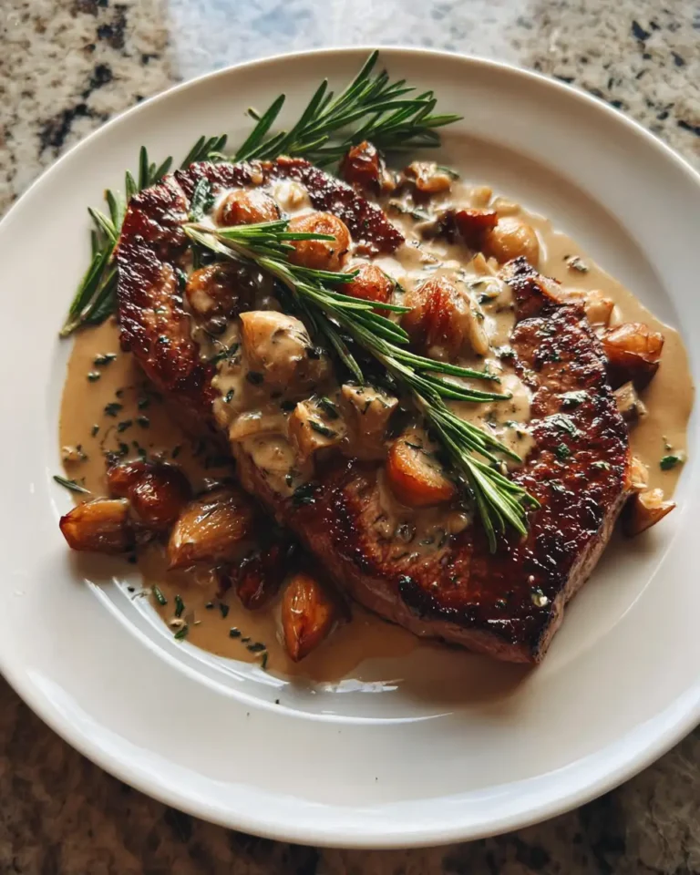 Sizzle and Indulge: Steak with Bourbon Garlic Cream Sauce - Featured Image