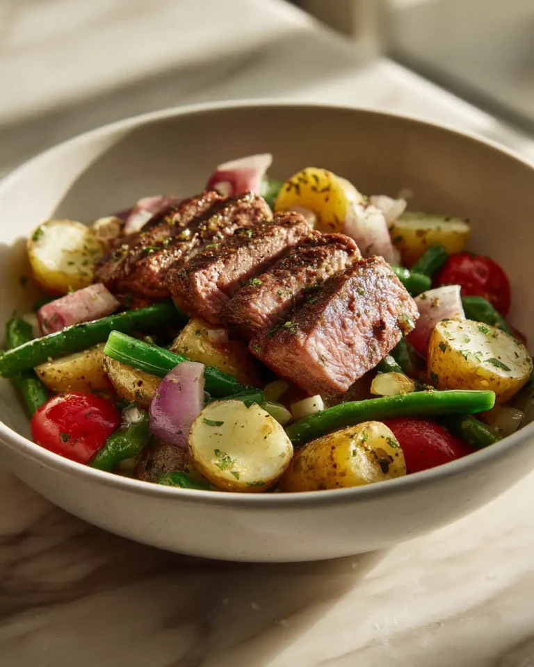Sizzling Steakhouse Potato Salad Perfection - Featured Image