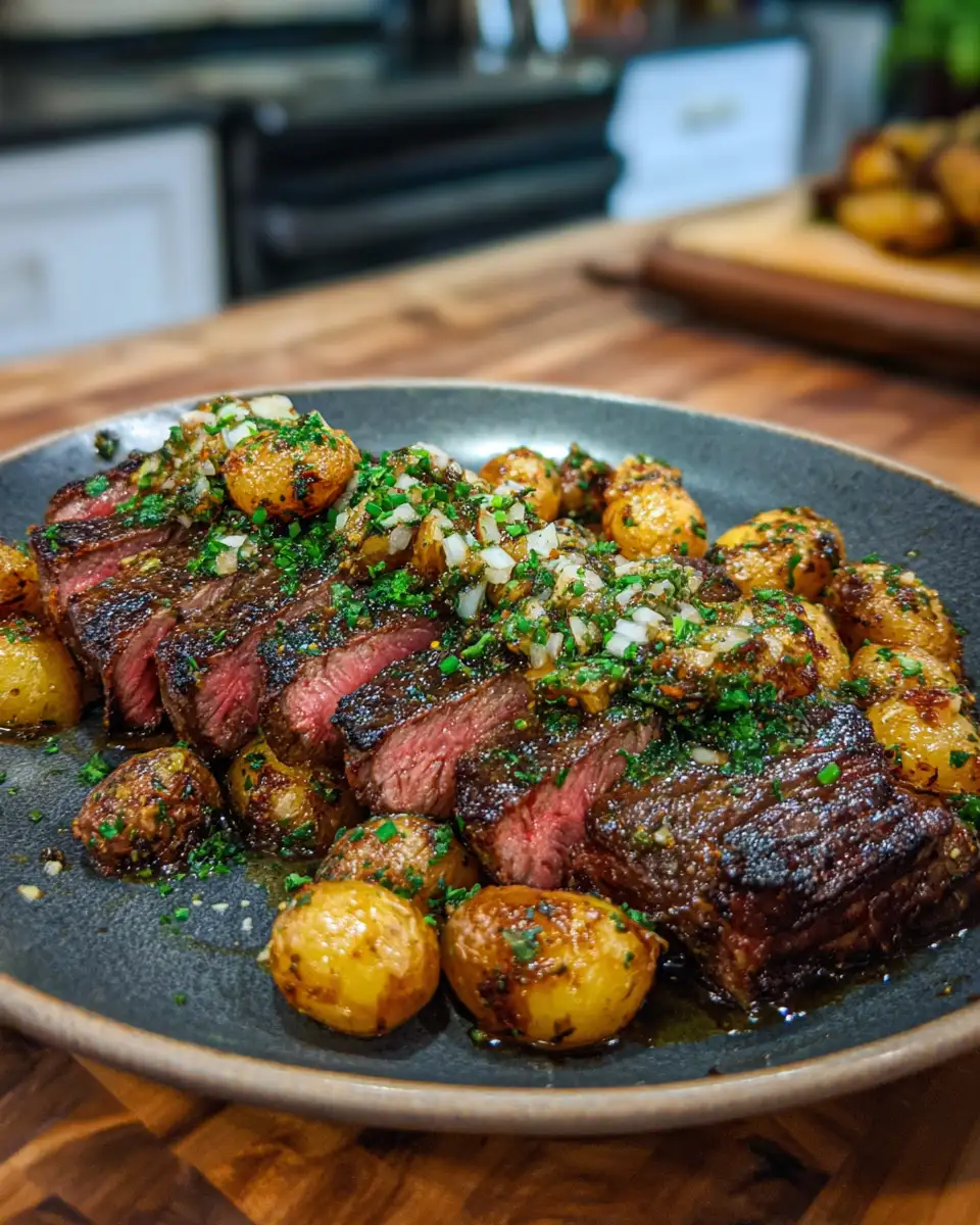 Final dish - Sizzling Steakhouse Potato Salad Perfection