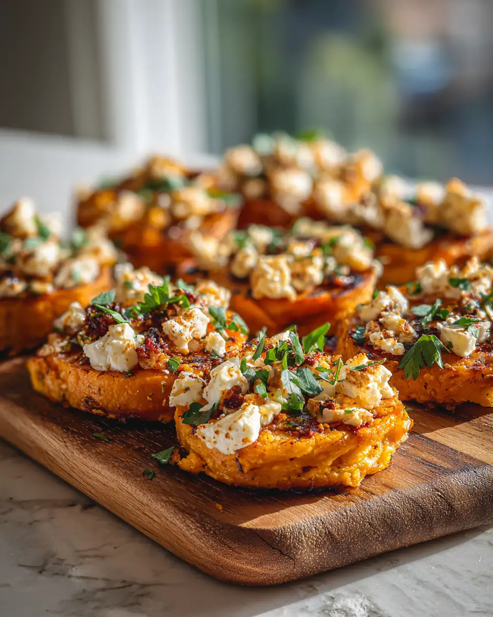 Savor the Flavor: Sweet Potato Feta Rounds That Impress 6 Final dish - Savor the Flavor: Sweet Potato Feta Rounds That Impress