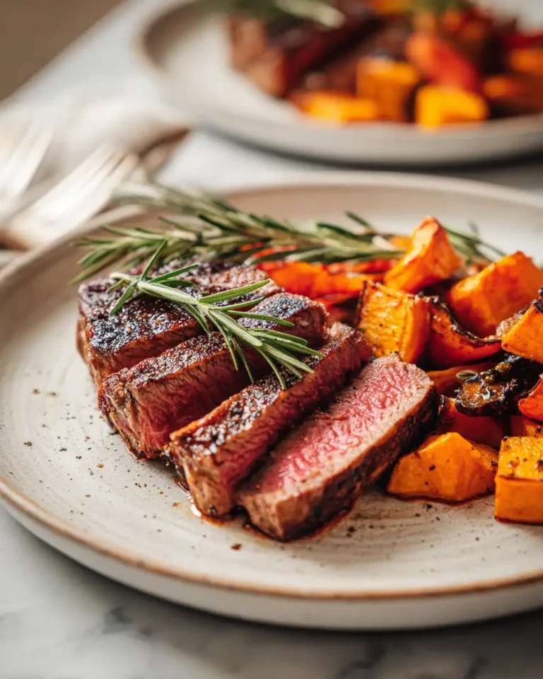 Savor the Flavor: Irresistible Sweet Potato Steak Bake Delight - Featured Image