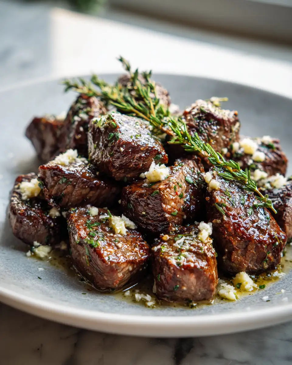 Final dish - Savor the Flavor: Irresistibly Tender Garlic Butter Steak Bites