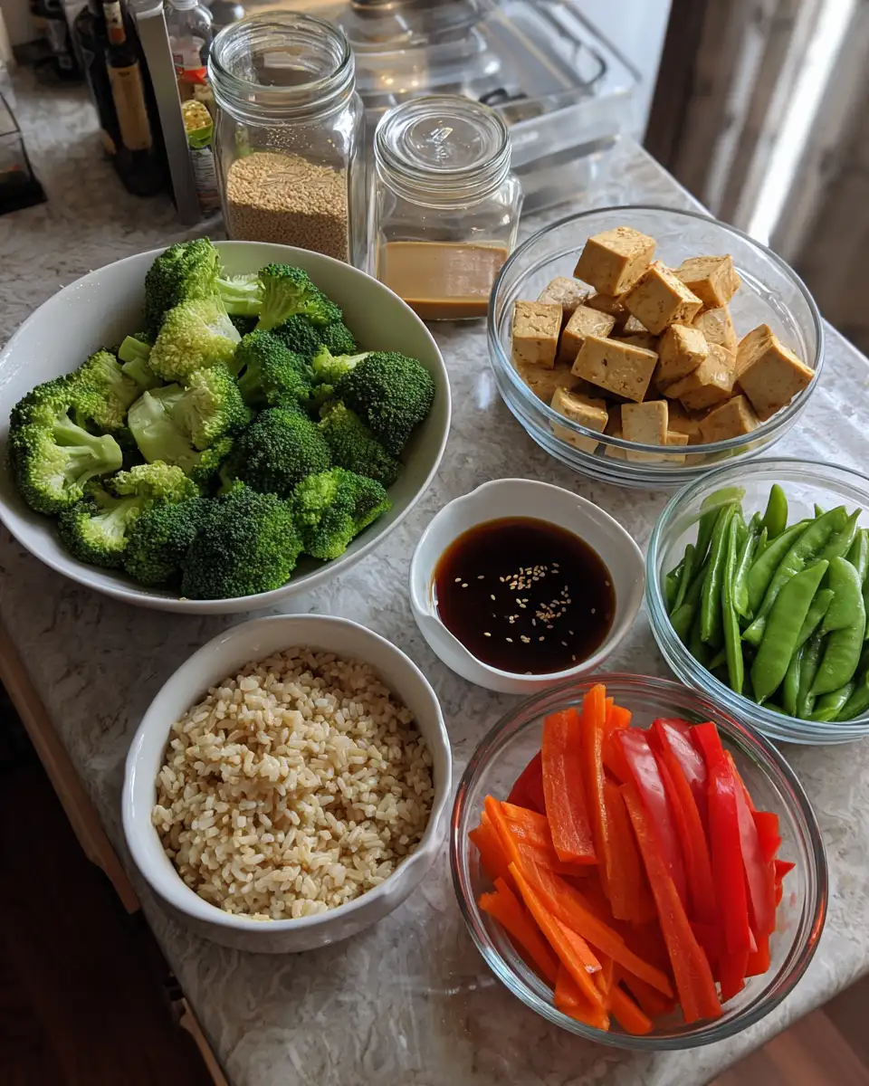 Ingredients for Savor the Flavor: Teriyaki Tofu and Veggie Bowl Delight