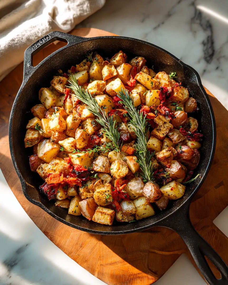 Final dish - Sizzle and Serve: The Ultimate Turkey Potato Skillet Delight