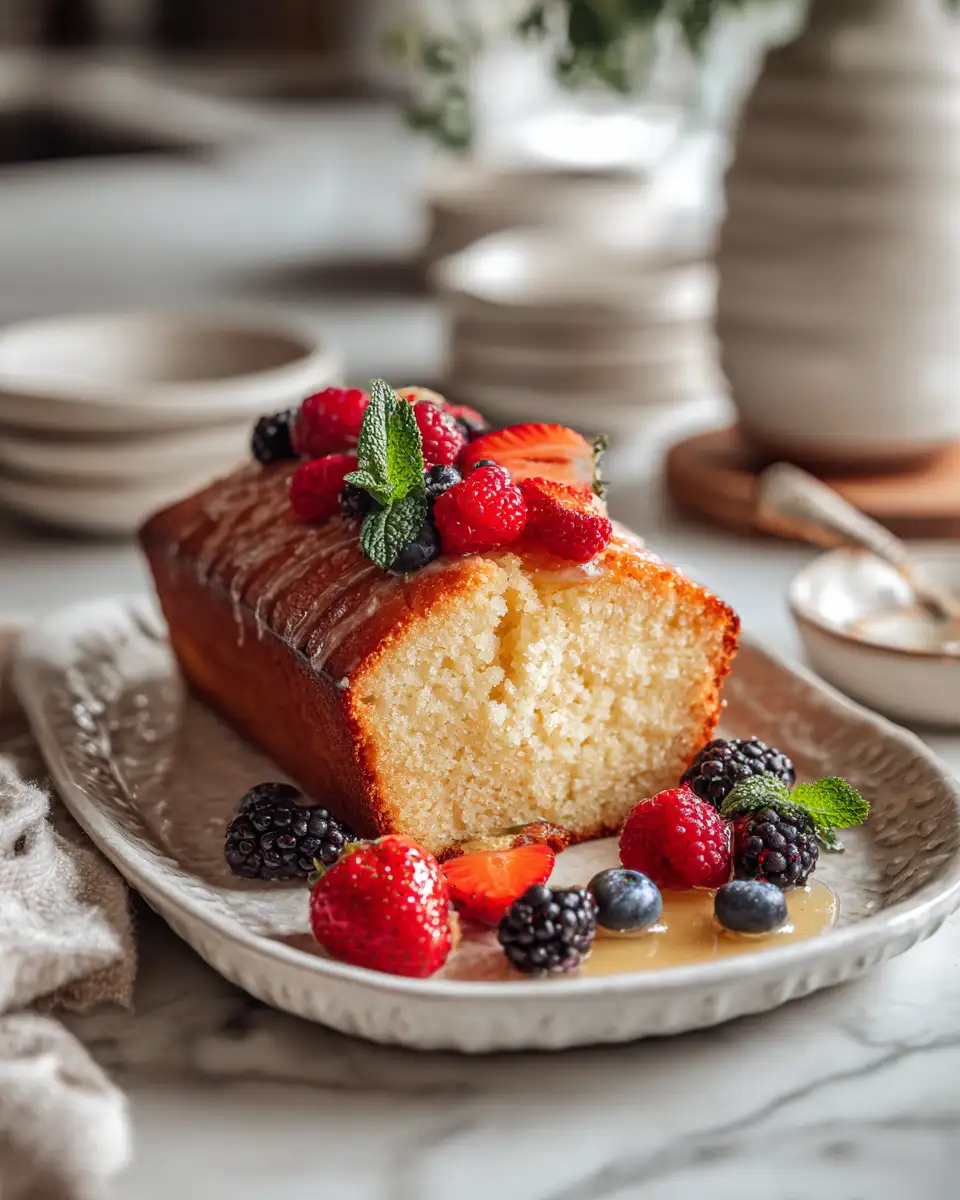 Savor the Sweet Symphony of Vanilla Honey Yogurt Cake 6 Final dish - Savor the Sweet Symphony of Vanilla Honey Yogurt Cake