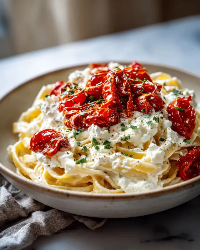 Creamy Whipped Feta Meets Roasted Tomato Magic in This Irresistible Pasta Dish - Featured Image