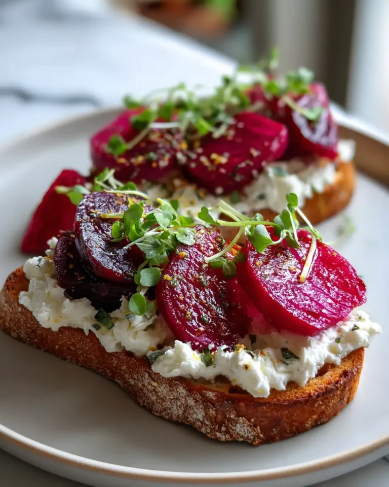 Whipped Goat Cheese Beet Toast: A Vibrant Twist on Your Breakfast Routine - Featured Image