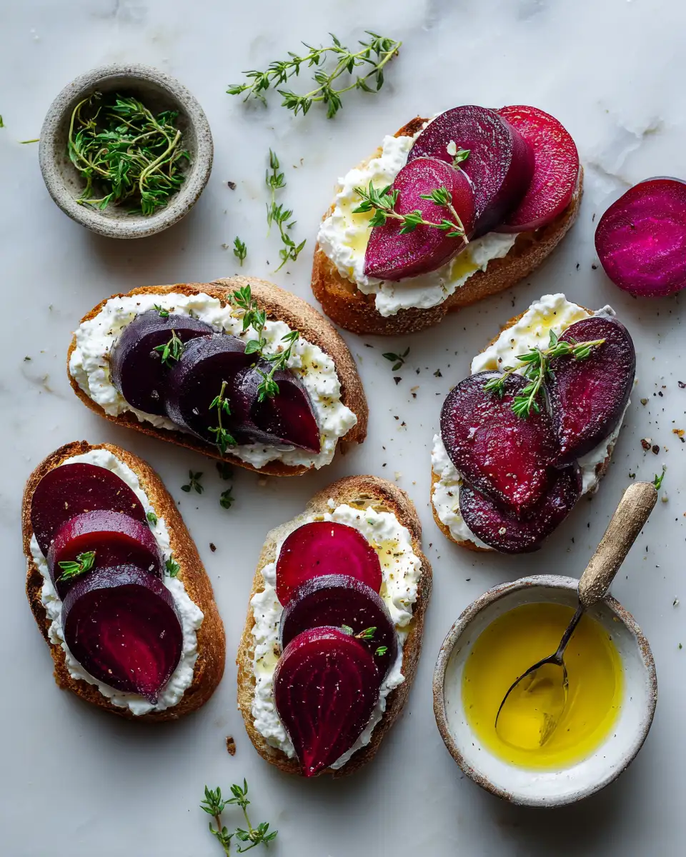 Ingredients for Whipped Goat Cheese Beet Toast: A Vibrant Twist on Your Breakfast Routine