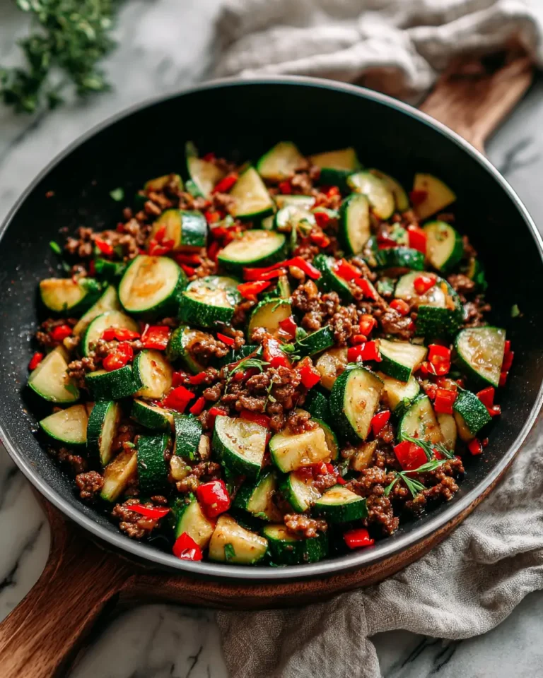 Sizzling Zucchini Beef Skillet: A One-Pan Wonder for Dinner Tonight - Featured Image