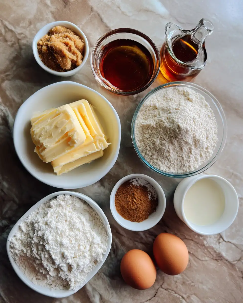 Ingredients for Indulge in Irresistible Brown Sugar Maple Cookies
