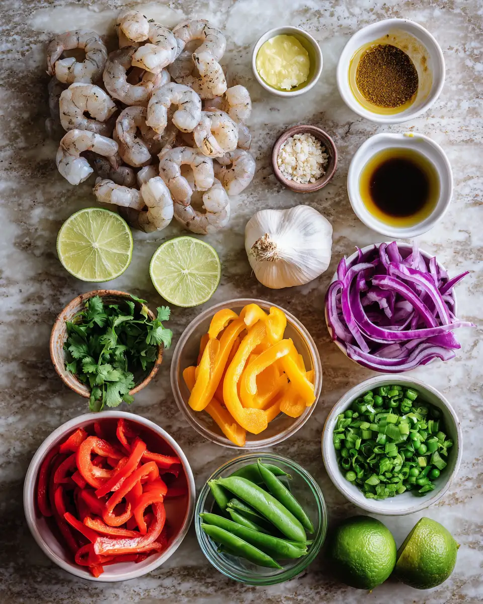 Ingredients for Zesty Flavors Unite: Dive into Coconut Lime Shrimp Curry Bliss