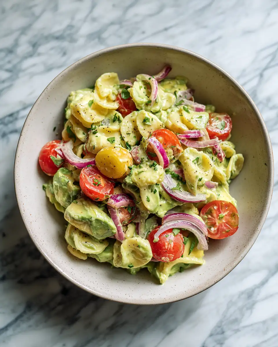Irresistibly Creamy Avocado Pasta Salad for a Flavor-Packed Meal 6 Final dish - Irresistibly Creamy Avocado Pasta Salad for a Flavor-Packed Meal