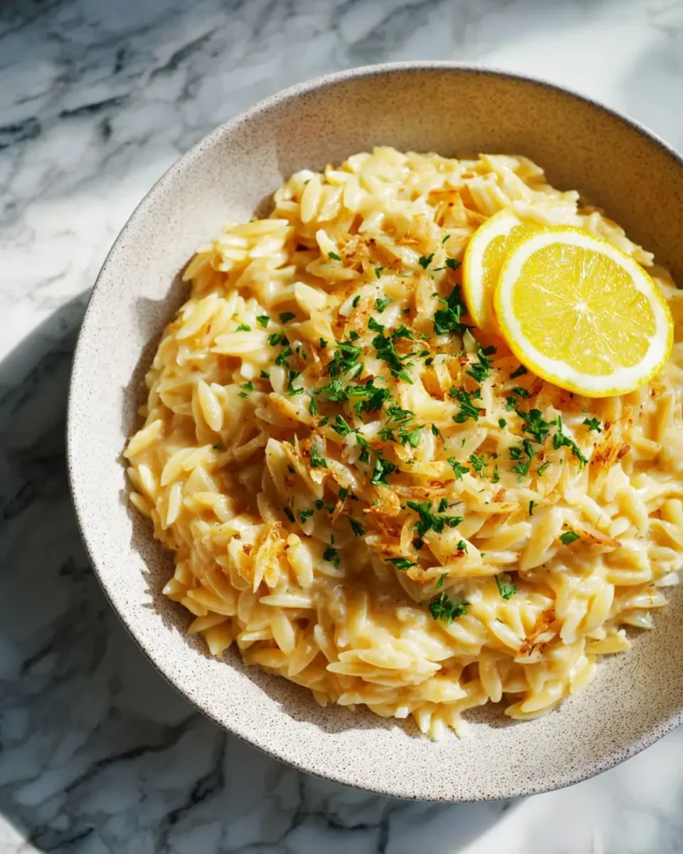 Zesty & Cheesy Delight: Discover Creamy Lemon Parmesan Orzo - Featured Image