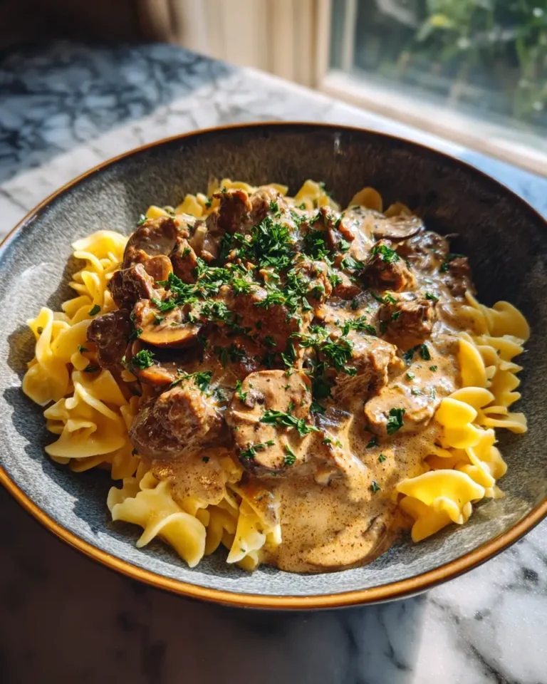 Indulge in Comfort: Creamy Mushroom Beef Stroganoff Bliss - Featured Image