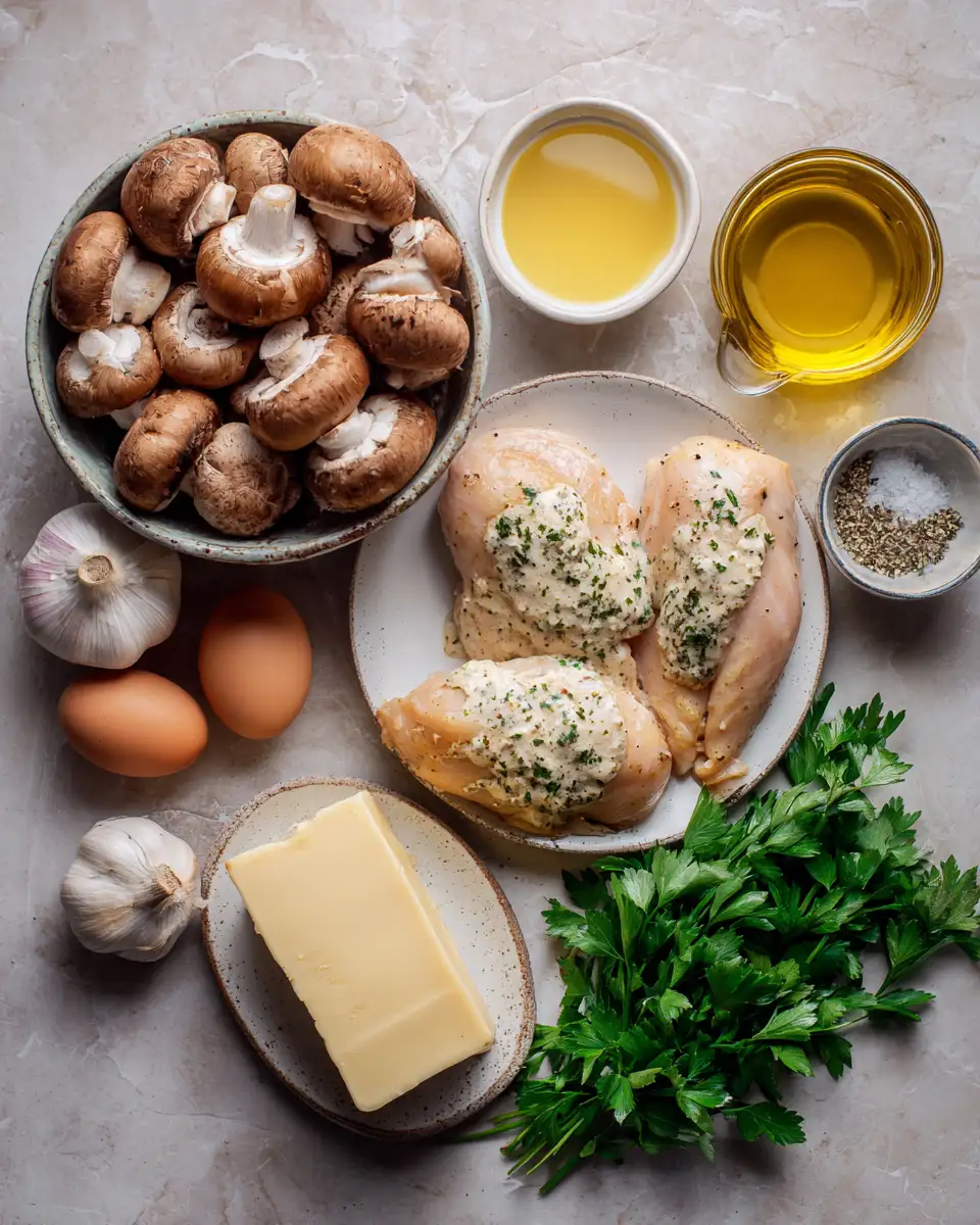 Indulge in the Irresistible Flavors of Creamy Mushroom Garlic Chicken 4 Ingredients for Indulge in the Irresistible Flavors of Creamy Mushroom Garlic Chicken