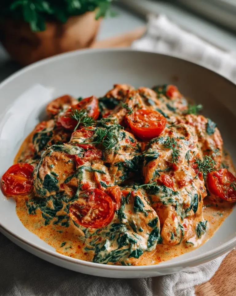 Indulge in the Ultimate Creamy Spinach Tomato Chicken Delight - Featured Image
