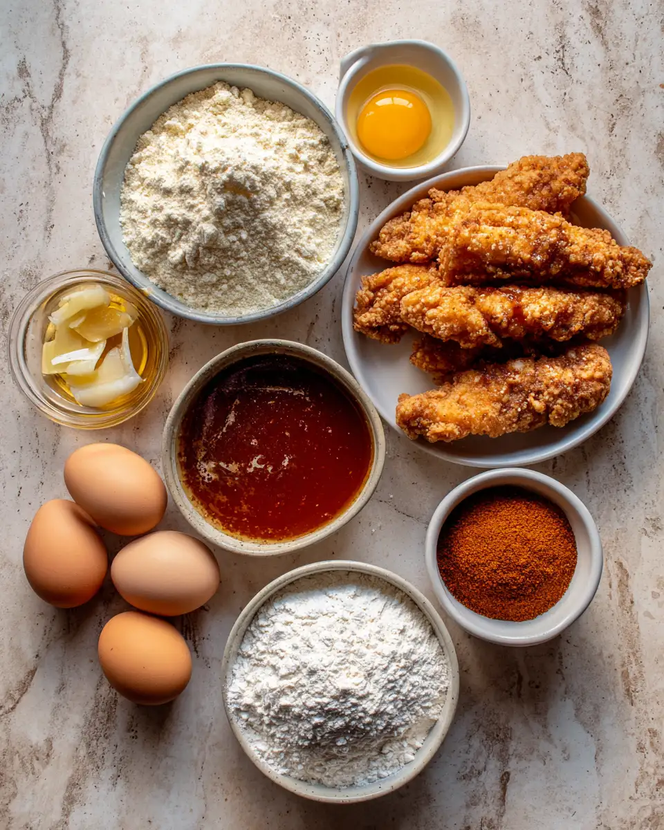 Crispy Hot Honey Tenders: The Ultimate Sweet and Spicy Delight 4 Ingredients for Crispy Hot Honey Tenders: The Ultimate Sweet and Spicy Delight