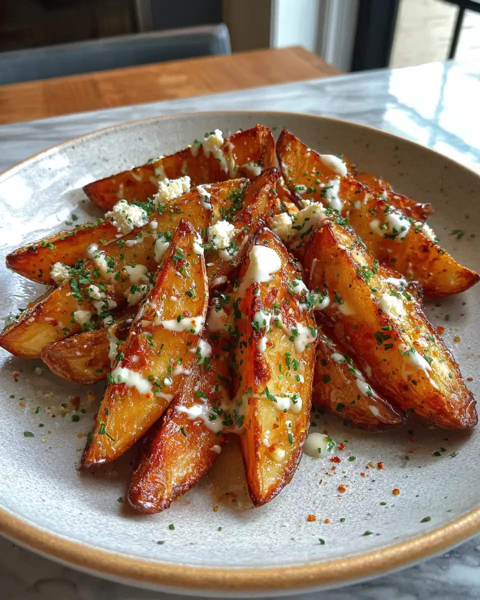 Final dish - Irresistibly Crispy Ranch Potato Wedges That Elevate Any Meal