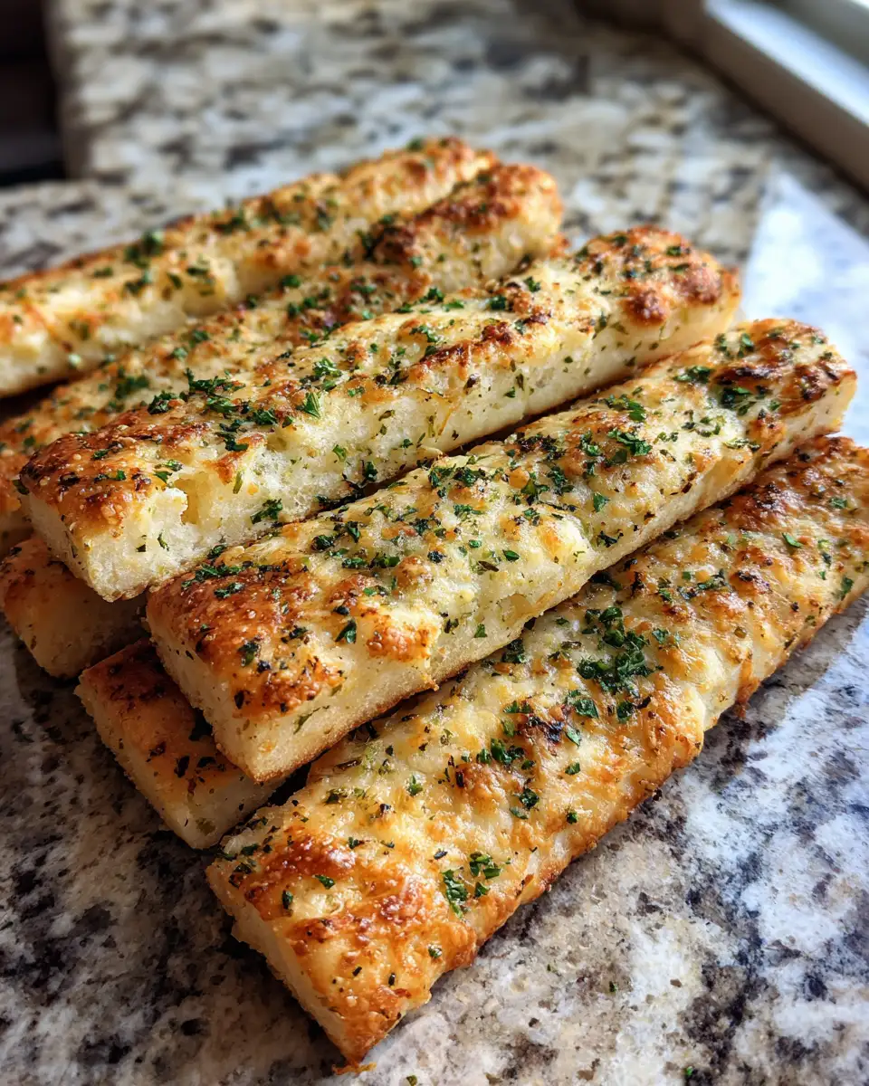 Final dish - Irresistibly Delicious: Garlic Herb Parmesan Breadsticks That Steal the Show