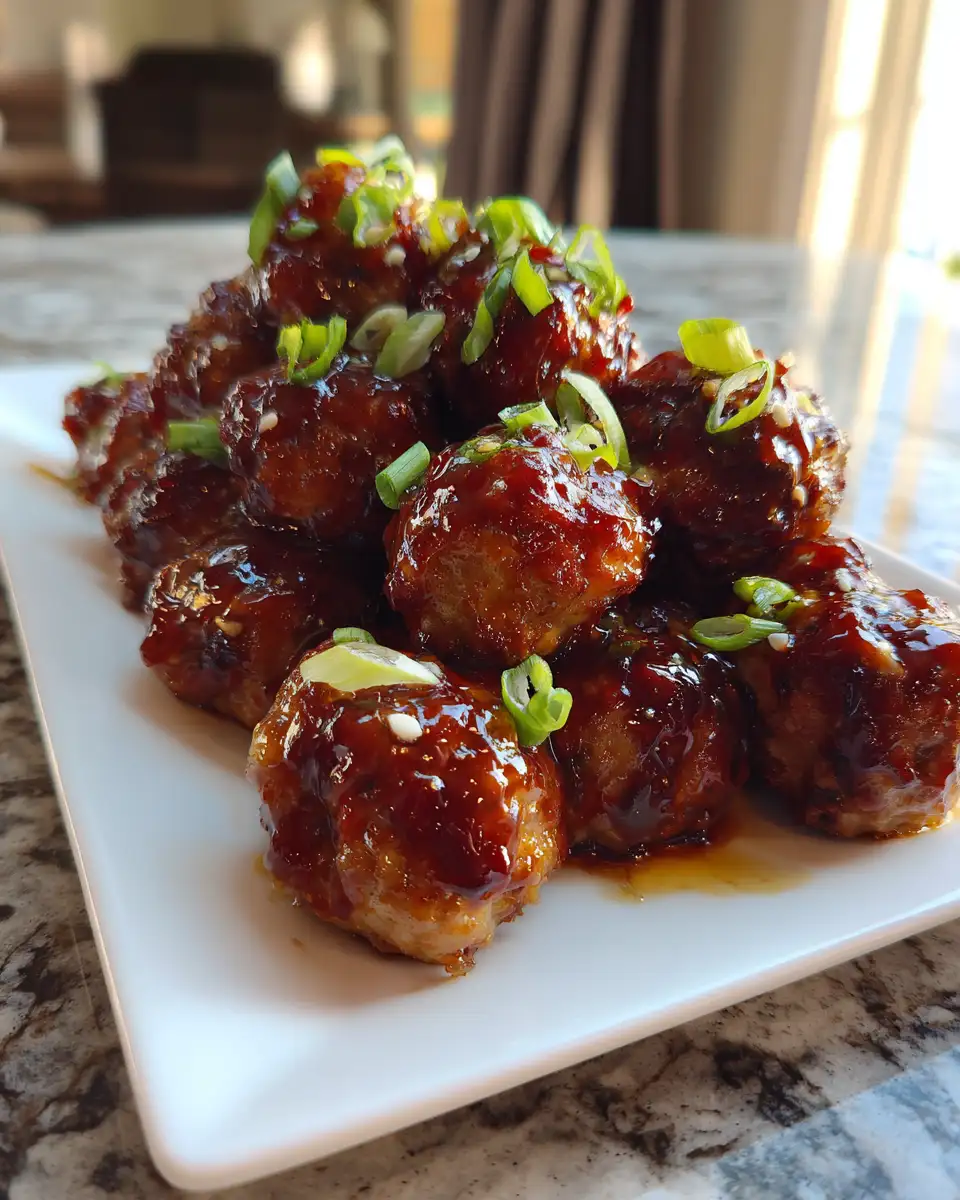 Sweet & Savory Delight: Honey Garlic Turkey Meatballs That Wow 6 Final dish - Sweet & Savory Delight: Honey Garlic Turkey Meatballs That Wow