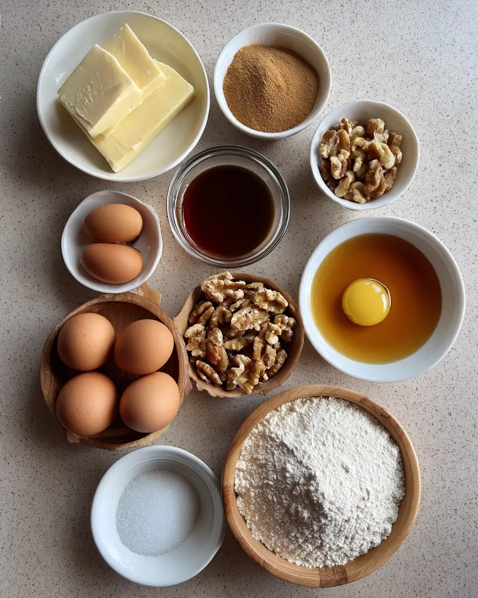 Ingredients for Irresistibly Sweet: Dive into the World of Maple Brown Butter Blondies