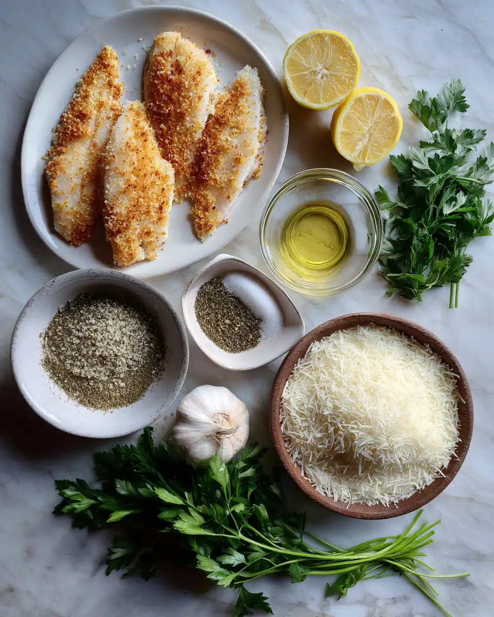 Ingredients for Crispy Parmesan Crusted Tilapia: Your New Favorite Weeknight Dinner