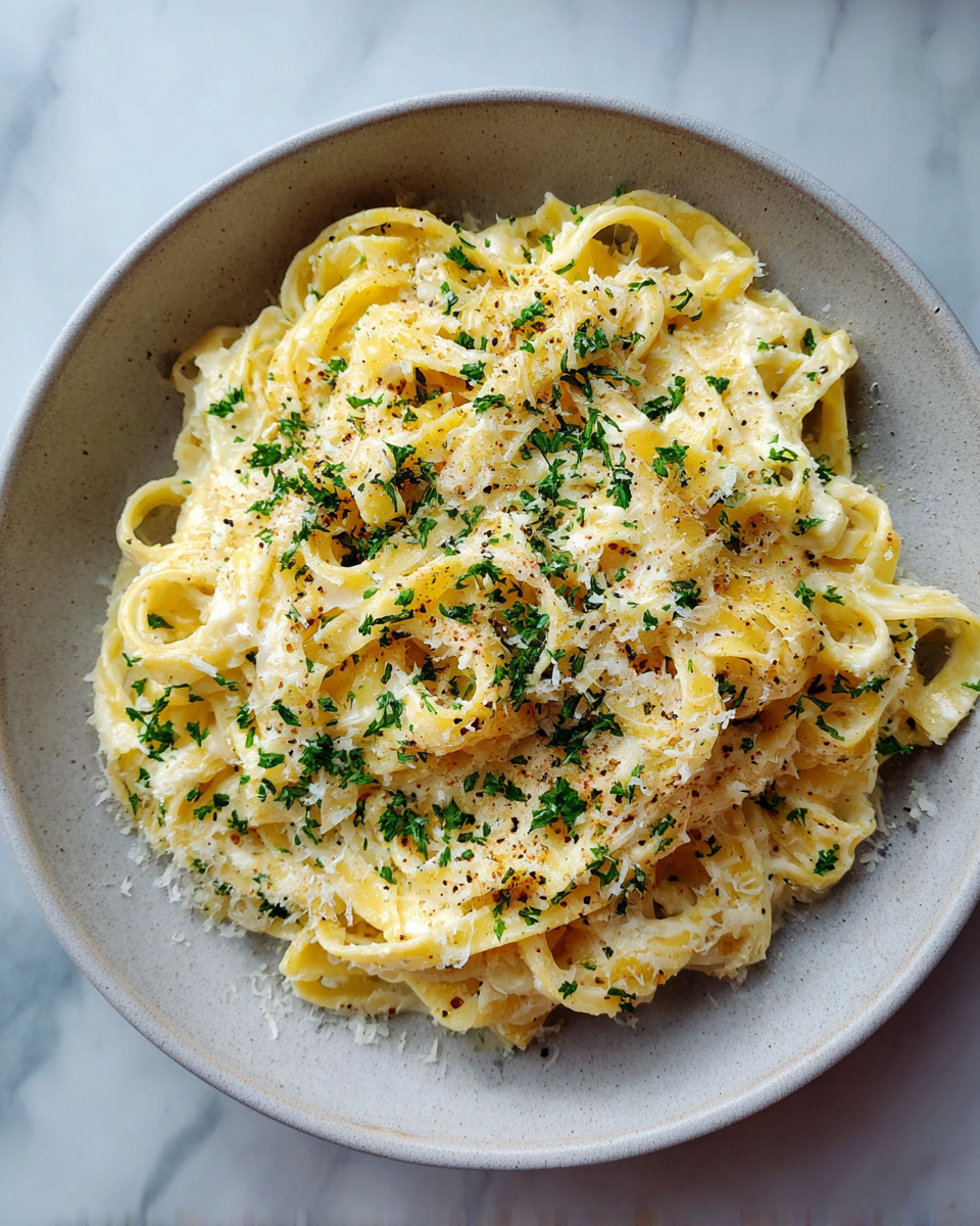 Final dish - Irresistible Parmesan Herb Butter Noodles: Your New Comfort Food Obsession