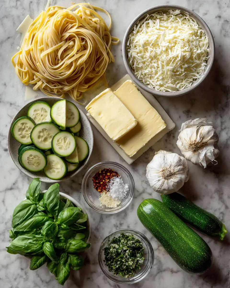 Ingredients for Irresistible Parmesan Herb Butter Noodles: Your New Comfort Food Obsession