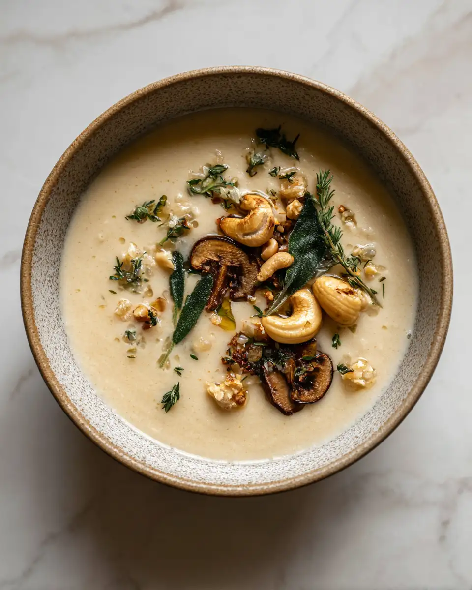 Creamy Comfort in a Bowl: Roasted Garlic White Bean Soup 6 Final dish - Creamy Comfort in a Bowl: Roasted Garlic White Bean Soup