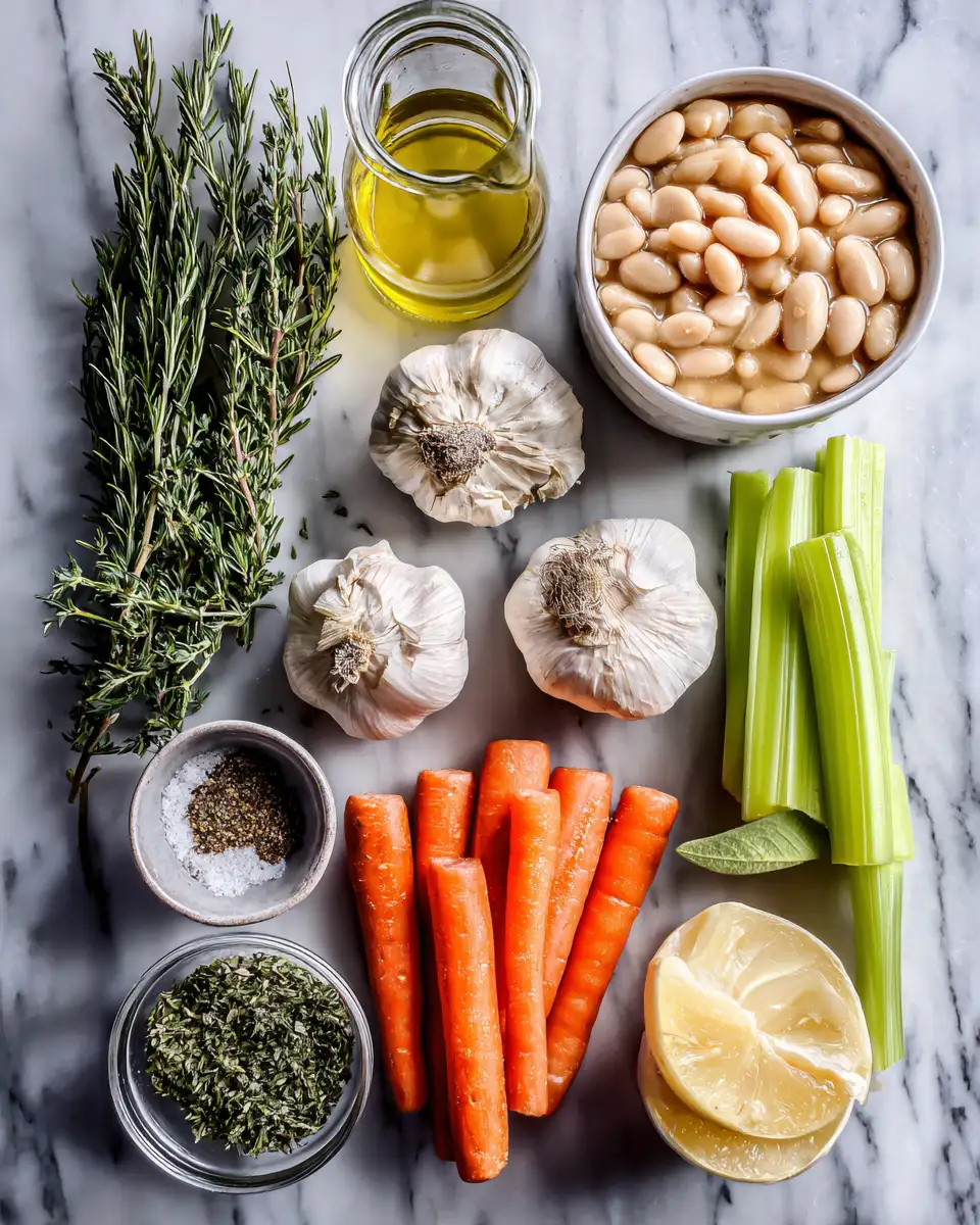 Creamy Comfort in a Bowl: Roasted Garlic White Bean Soup 4 Ingredients for Creamy Comfort in a Bowl: Roasted Garlic White Bean Soup